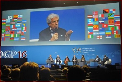 El presidente Vázquez en la Cumbre Global para el Gobierno Abierto en París