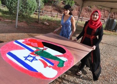 Mujeres israelíes y palestinas marchan por la paz