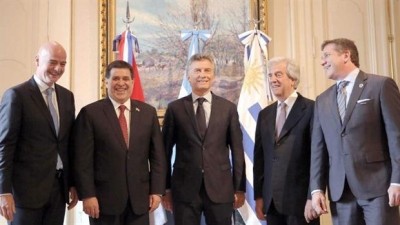 Uruguay, Argentina y Paraguay presentan candidatura conjunta