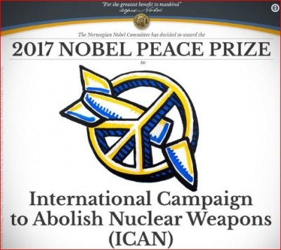 Premio para la Campaña Internacional para Abolición Armas Nucleares