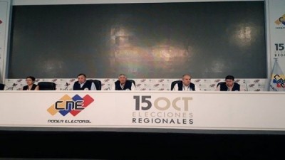 Victoria del oficialismo en Venezuela: 17 a 5 gobernaciones